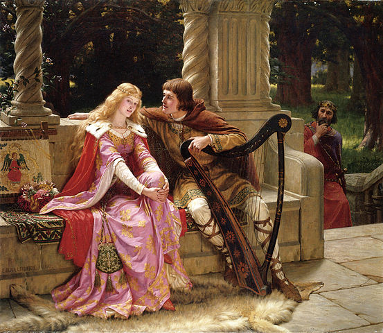 Edmund Leighton painting The End of the Song 1902